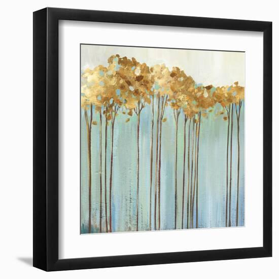 Teal Trees I-Allison Pearce-Framed Art Print