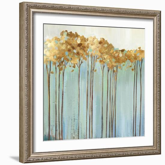 Teal Trees I-Allison Pearce-Framed Art Print