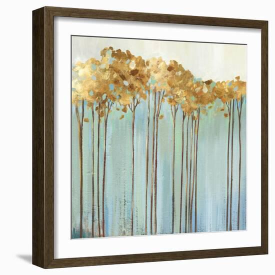 Teal Trees I-Allison Pearce-Framed Art Print