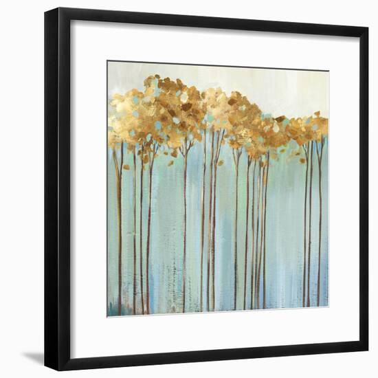 Teal Trees I-Allison Pearce-Framed Art Print