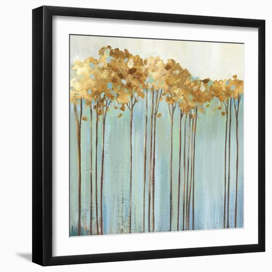 Teal Trees I-Allison Pearce-Framed Art Print