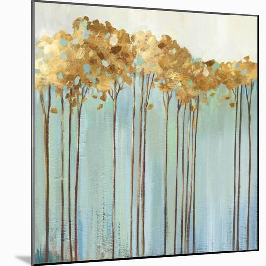 Teal Trees I-Allison Pearce-Mounted Art Print