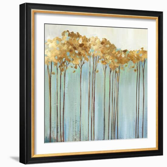 Teal Trees I-Allison Pearce-Framed Art Print