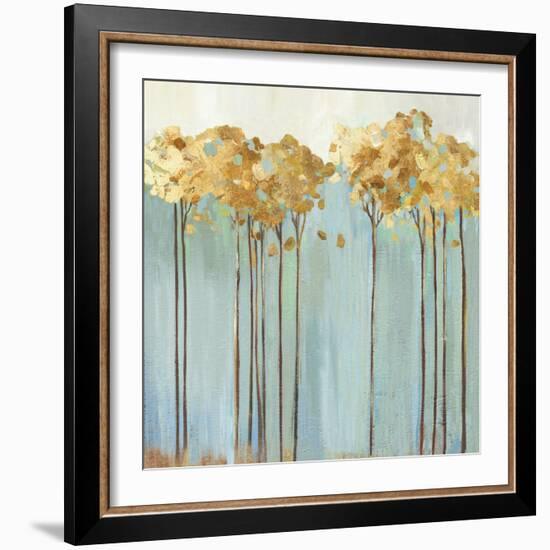 Teal Trees II-Allison Pearce-Framed Art Print