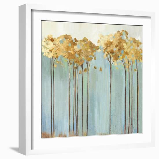 Teal Trees II-Allison Pearce-Framed Art Print