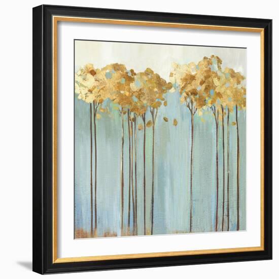 Teal Trees II-Allison Pearce-Framed Art Print