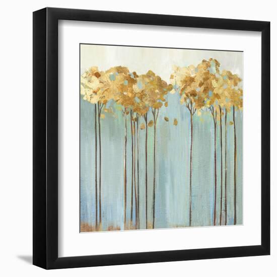 Teal Trees II-Allison Pearce-Framed Art Print