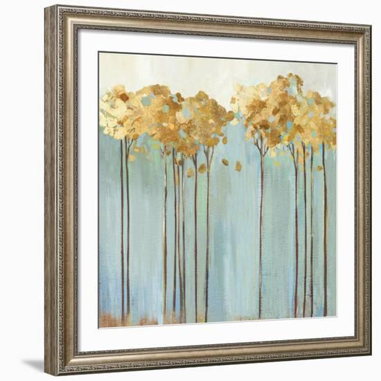 Teal Trees II-Allison Pearce-Framed Art Print