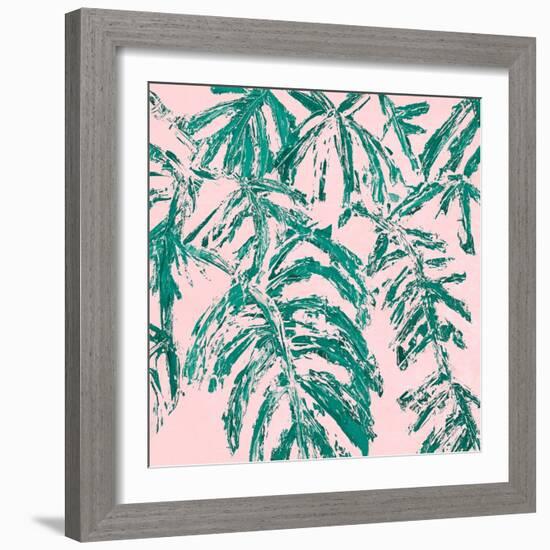 Teal Tropicalo Garden-Ann Marie Coolick-Framed Art Print