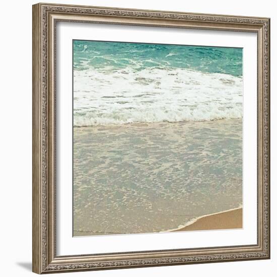 Teal Waves II-Lisa Hill Saghini-Framed Photographic Print