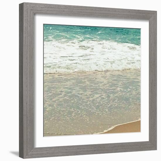 Teal Waves II-Lisa Hill Saghini-Framed Photographic Print