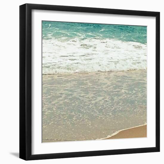 Teal Waves II-Lisa Hill Saghini-Framed Photographic Print