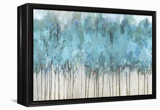 Teal Whisper-Allison Pearce-Framed Stretched Canvas