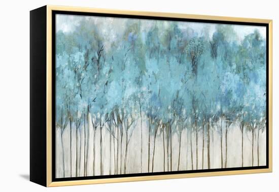 Teal Whisper-Allison Pearce-Framed Stretched Canvas