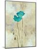 Tealqoise Flowers I-Henry E.-Mounted Art Print