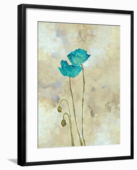 Tealqoise Flowers I-Henry E.-Framed Art Print