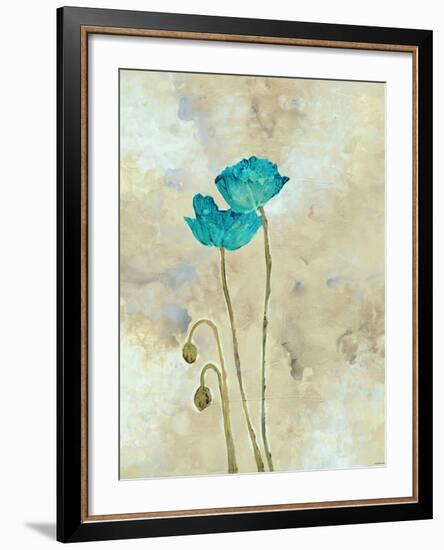 Tealqoise Flowers I-Henry E.-Framed Art Print