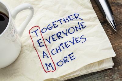 team acronym together everyone achieves more teamwork motivation concept a napkin doodle photographic print by pixelsaway art com teamwork and motivation