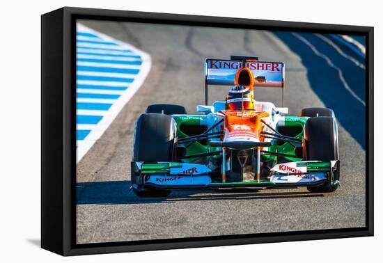 Team Force India F1, Nico Hulkenberg, 2012-viledevil-Framed Premier Image Canvas