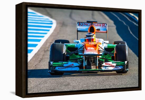 Team Force India F1, Nico Hulkenberg, 2012-viledevil-Framed Premier Image Canvas