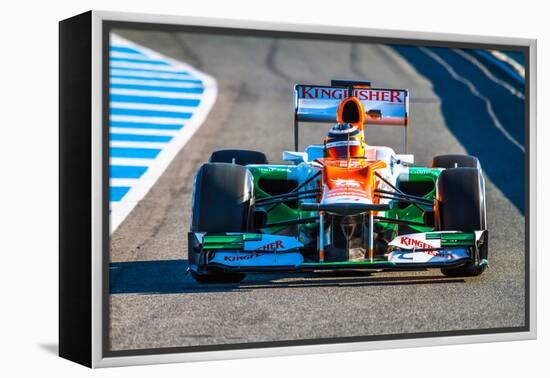 Team Force India F1, Nico Hulkenberg, 2012-viledevil-Framed Premier Image Canvas