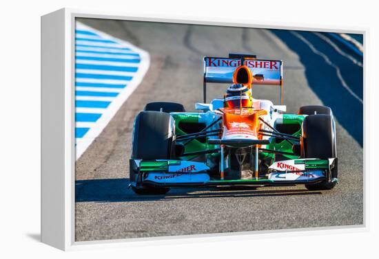 Team Force India F1, Nico Hulkenberg, 2012-viledevil-Framed Premier Image Canvas