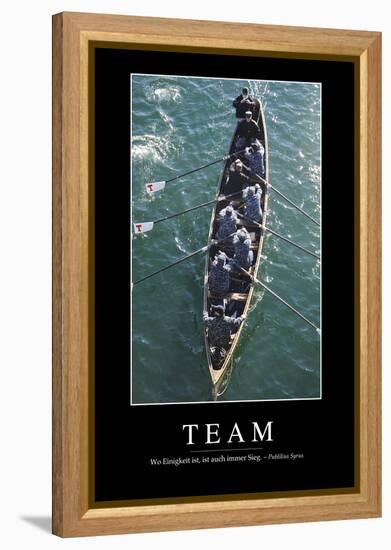 Team: Motivationsposter Mit Inspirierendem Zitat-null-Framed Premier Image Canvas