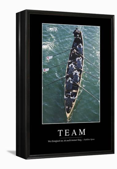 Team: Motivationsposter Mit Inspirierendem Zitat-null-Framed Premier Image Canvas