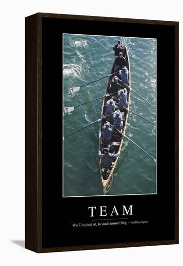 Team: Motivationsposter Mit Inspirierendem Zitat-null-Framed Premier Image Canvas