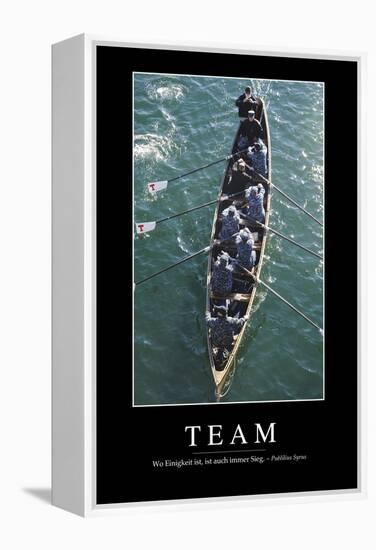 Team: Motivationsposter Mit Inspirierendem Zitat-null-Framed Premier Image Canvas