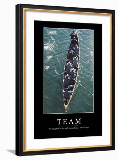 Team: Motivationsposter Mit Inspirierendem Zitat-null-Framed Photographic Print