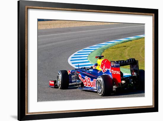 Team Red Bull F1, Sebastian Vettel, 2012-viledevil-Framed Photographic Print