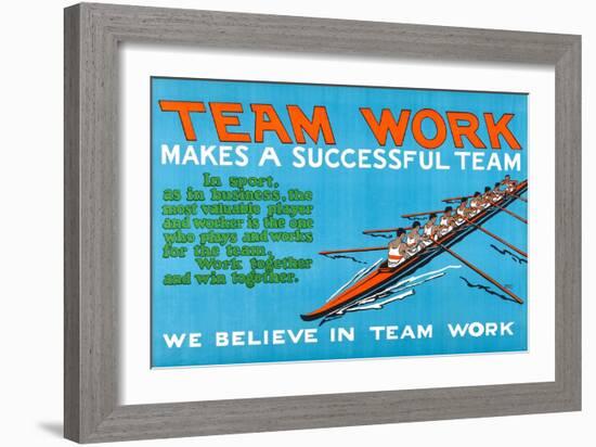 Team Work Makes A Successful Team-Robert Beebe-Framed Art Print