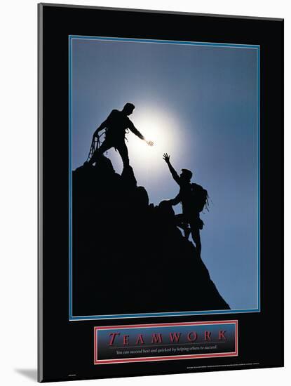 Teamwork - Climbers-unknown unknown-Mounted Photo