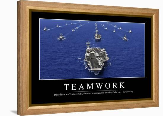 Teamwork: Motivationsposter Mit Inspirierendem Zitat-null-Framed Premier Image Canvas