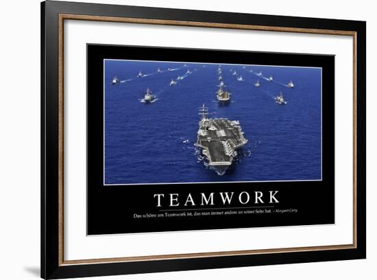 Teamwork: Motivationsposter Mit Inspirierendem Zitat-null-Framed Photographic Print