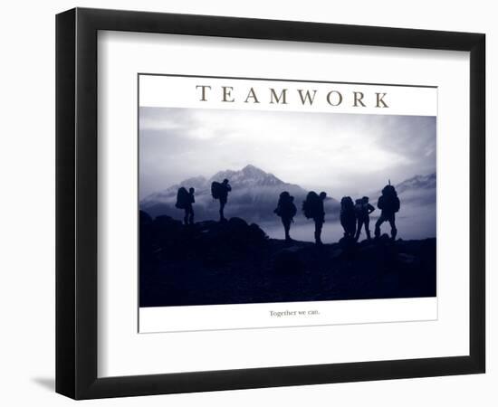 Teamwork - Together we can-AdventureArt-Framed Photographic Print