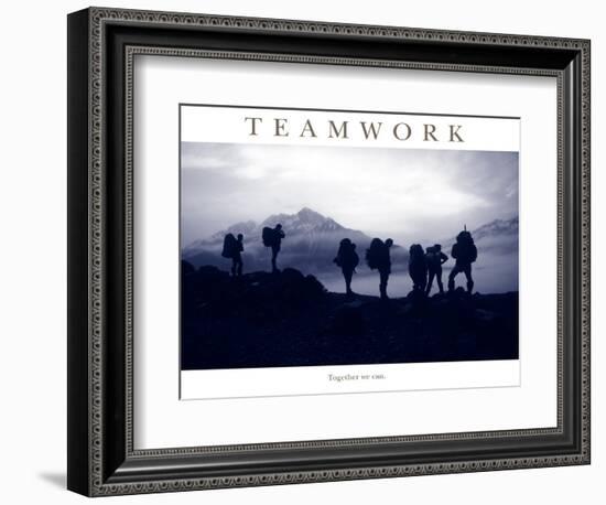 Teamwork - Together we can-AdventureArt-Framed Photographic Print