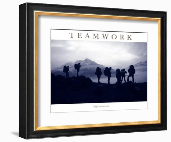 Teamwork - Together we can-AdventureArt-Framed Photographic Print