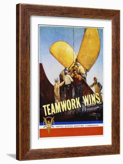 Teamwork Wins Poster-C.P. Benton-Framed Giclee Print