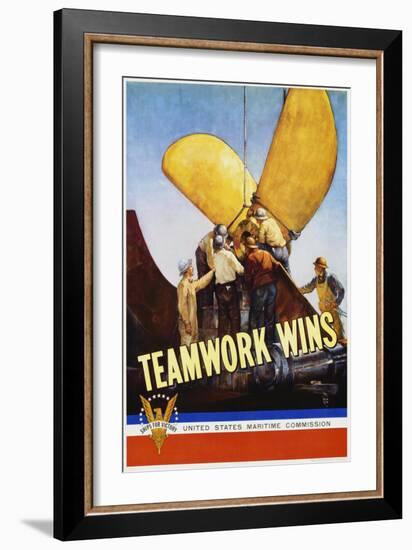 Teamwork Wins Poster-C.P. Benton-Framed Giclee Print