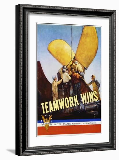 Teamwork Wins Poster-C.P. Benton-Framed Giclee Print