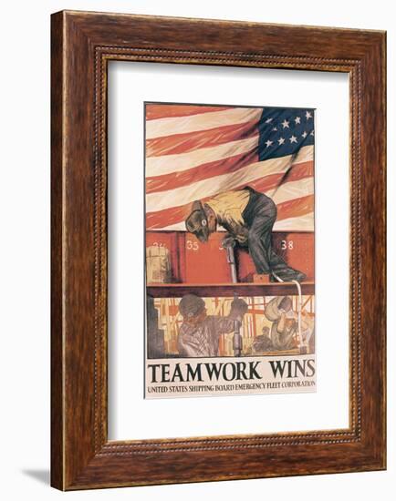 Teamwork Wins-Hibberd V^ B^ Kline-Framed Art Print