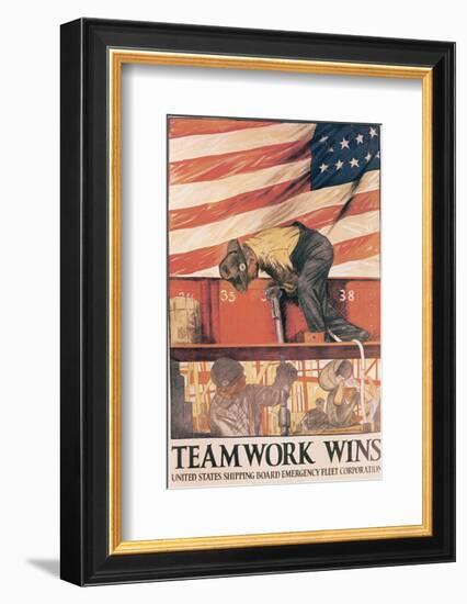 Teamwork Wins-Hibberd V^ B^ Kline-Framed Art Print