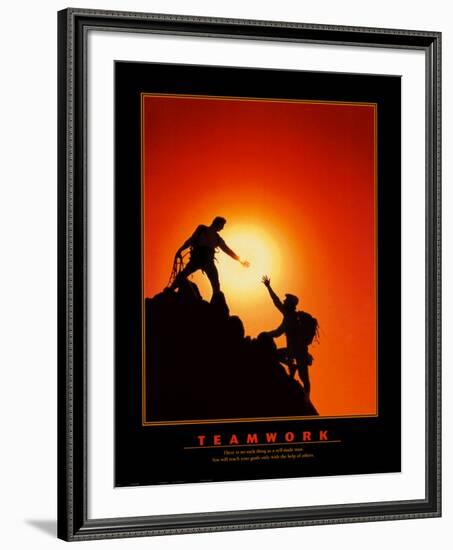 Teamwork-null-Framed Art Print