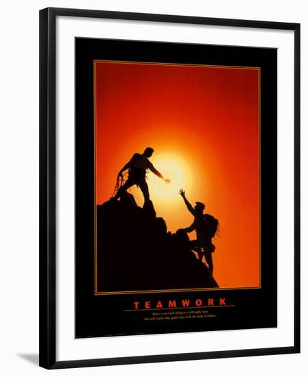 Teamwork-null-Framed Art Print