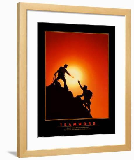 Teamwork-null-Framed Art Print