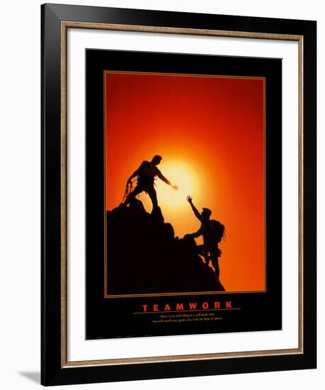 Teamwork-null-Framed Art Print