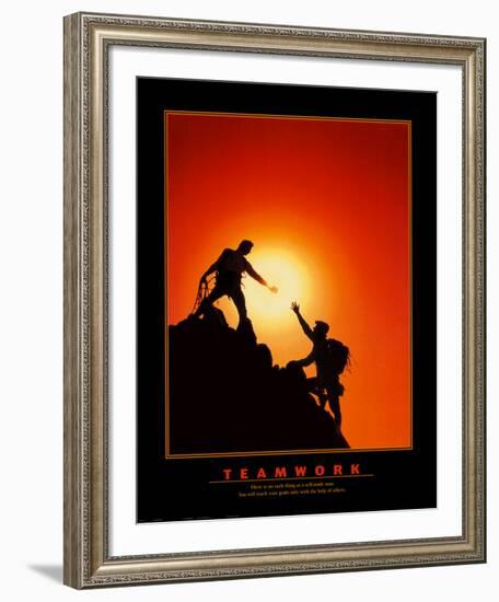 Teamwork-null-Framed Art Print