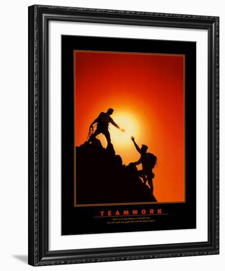 Teamwork-null-Framed Art Print